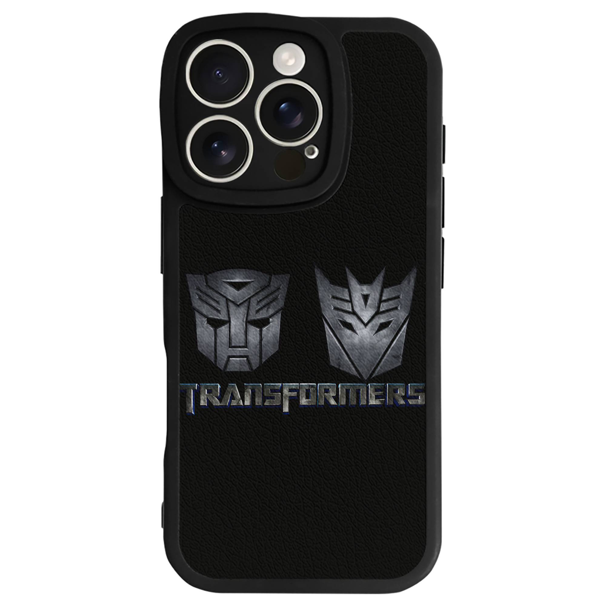 （画像用） Transformers トランスフォーマー 【iPhone 16シリーズ対応】シリコンスマホケース（レザー調） 材質：シリコン